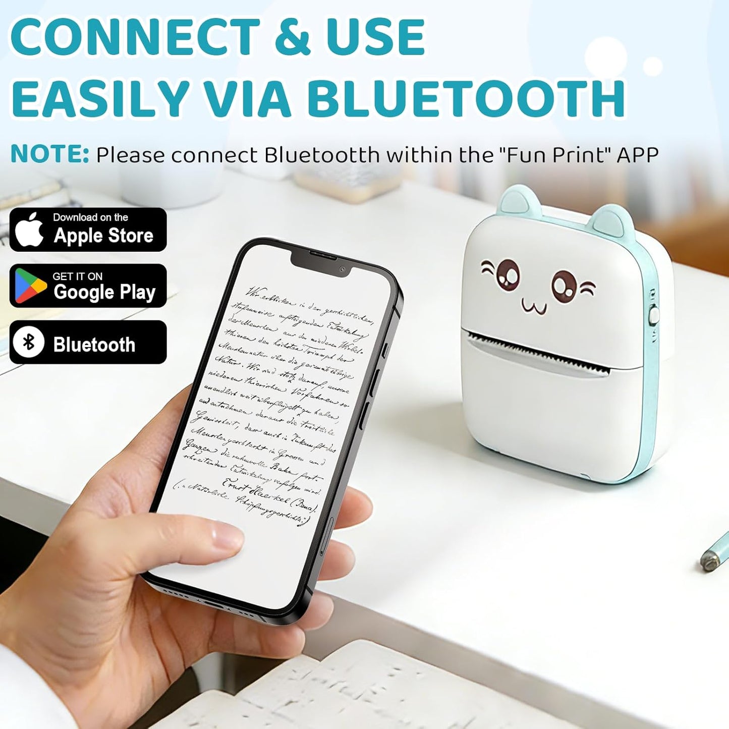 Portable Bluetooth Thermal Printer UAE | Mini Pocket Photo Printer